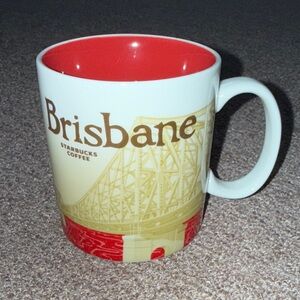 Starbucks Collector Brisbane Mug - Red and Cream